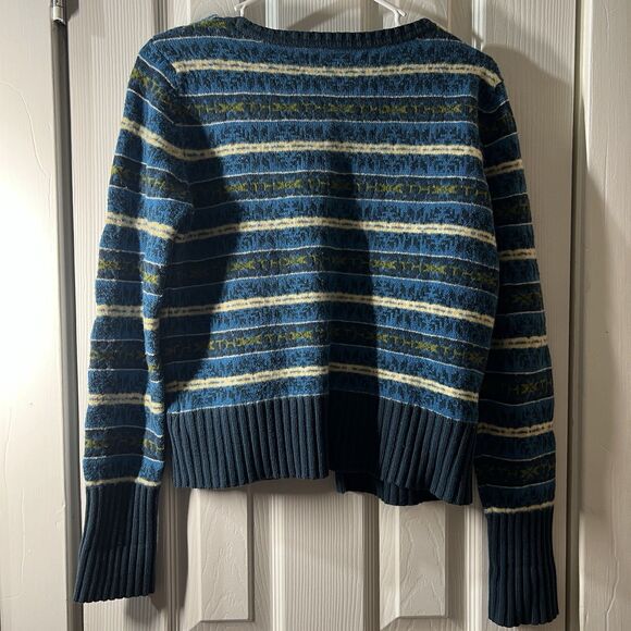 Vintage Tommy Hilfiger Knit Sweater Women’s Size L Blue Wool Angora Blend - Picture 10 of 13